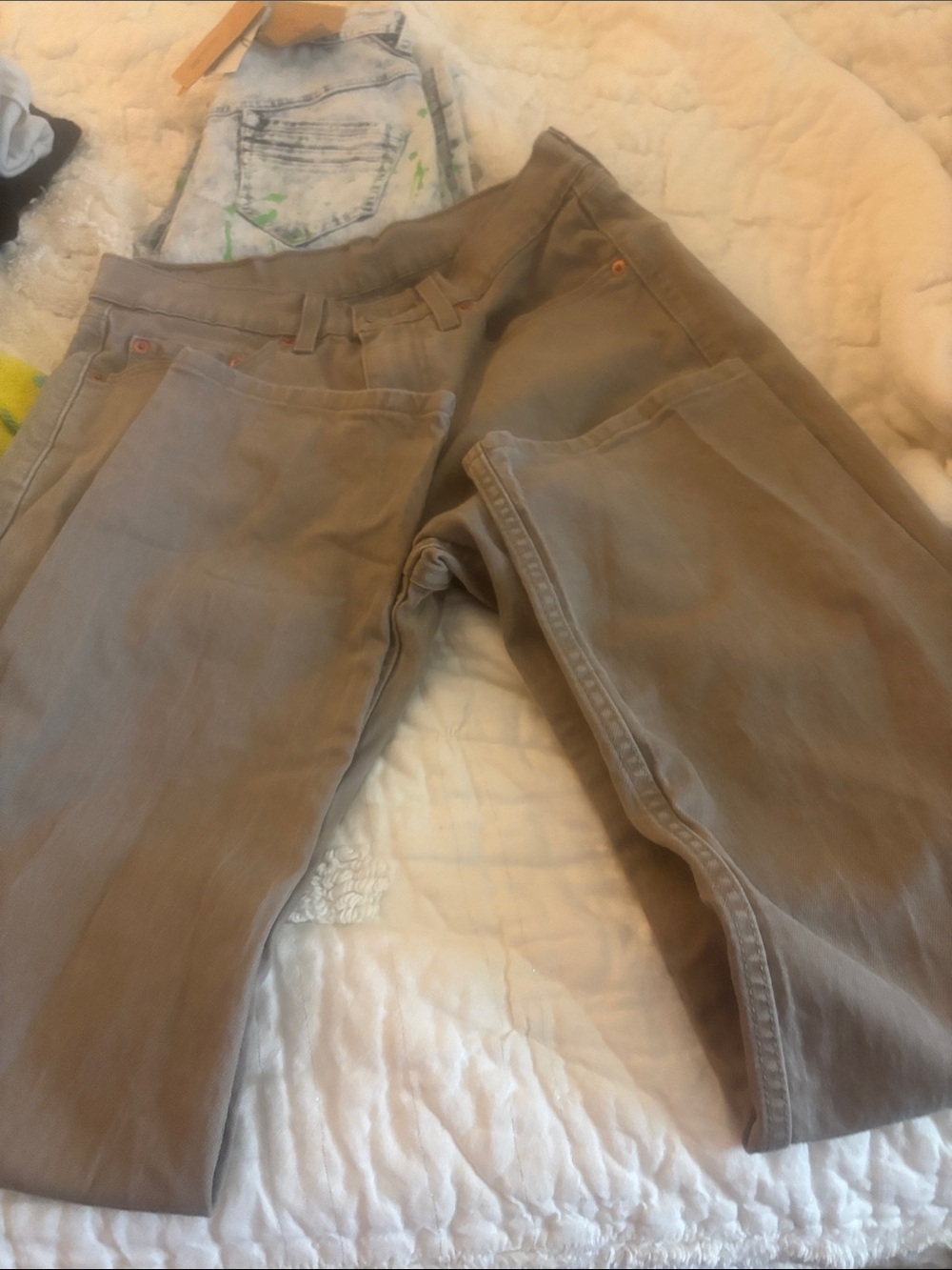 Levi's Wide-Leg Jeans in Taupe Brown